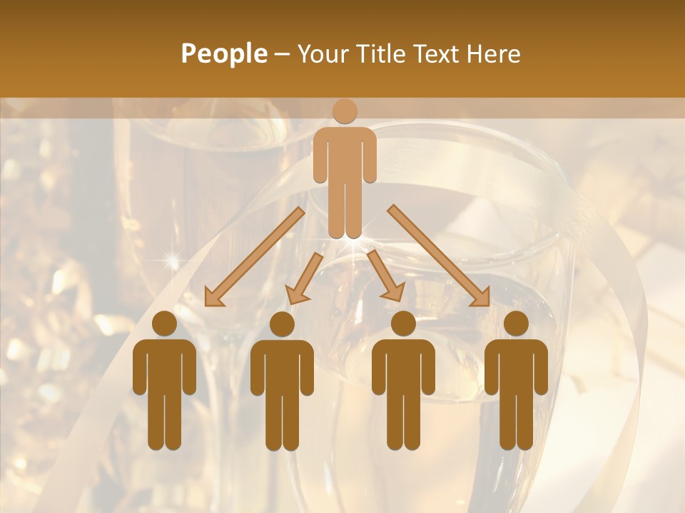 Beverage Neck Champagne PowerPoint Template