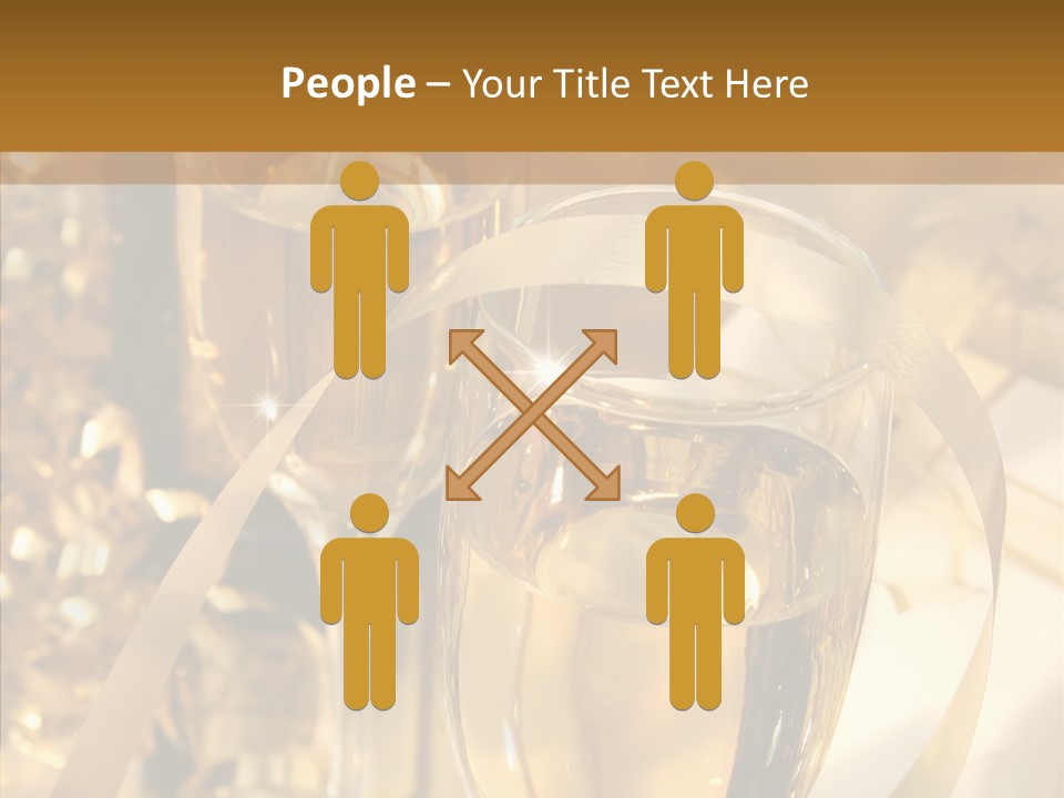 Beverage Neck Champagne PowerPoint Template