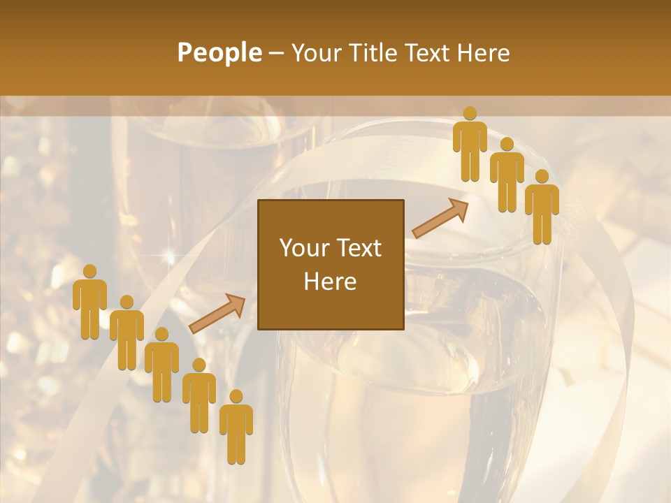 Beverage Neck Champagne PowerPoint Template