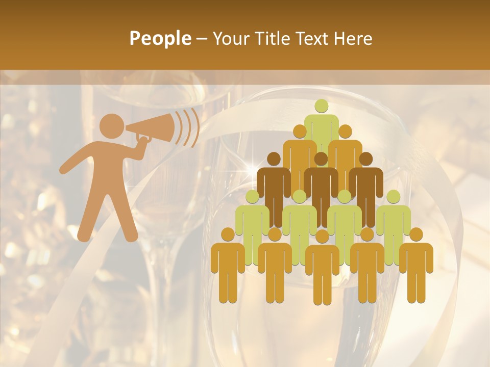 Beverage Neck Champagne PowerPoint Template