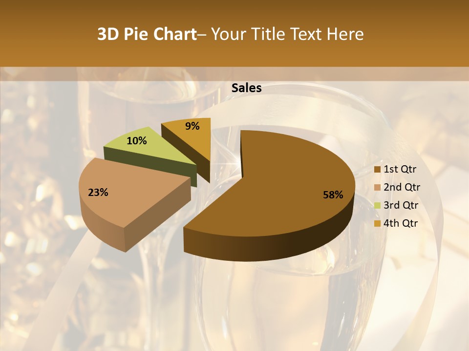 Beverage Neck Champagne PowerPoint Template