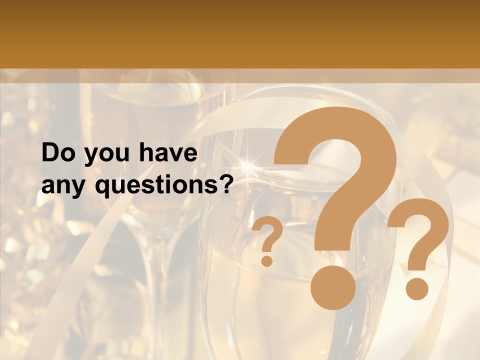 Beverage Neck Champagne PowerPoint Template