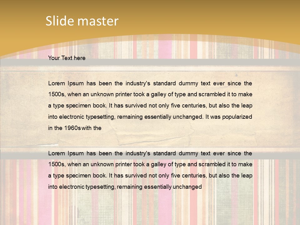 Paint Striped Festive PowerPoint Template