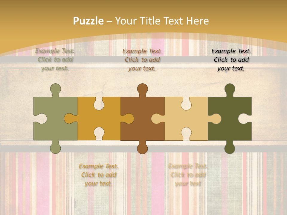 Paint Striped Festive PowerPoint Template