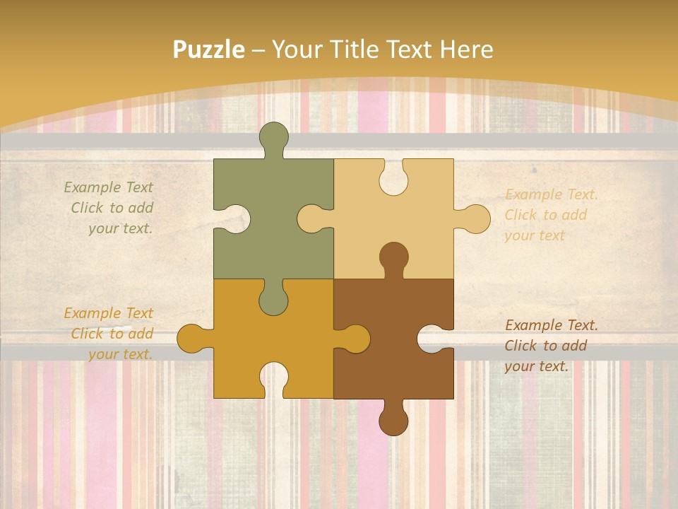 Paint Striped Festive PowerPoint Template