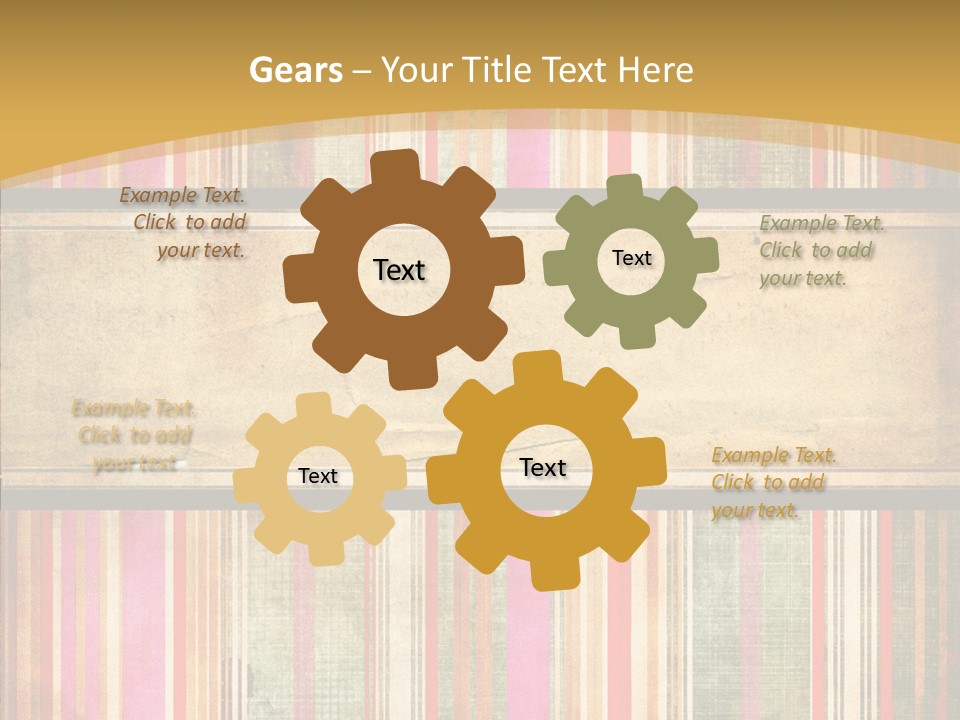 Paint Striped Festive PowerPoint Template