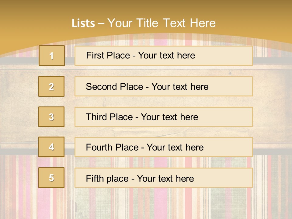 Paint Striped Festive PowerPoint Template
