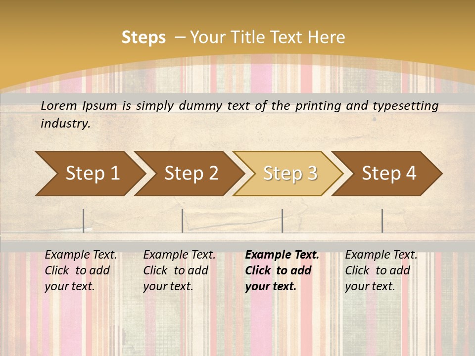 Paint Striped Festive PowerPoint Template