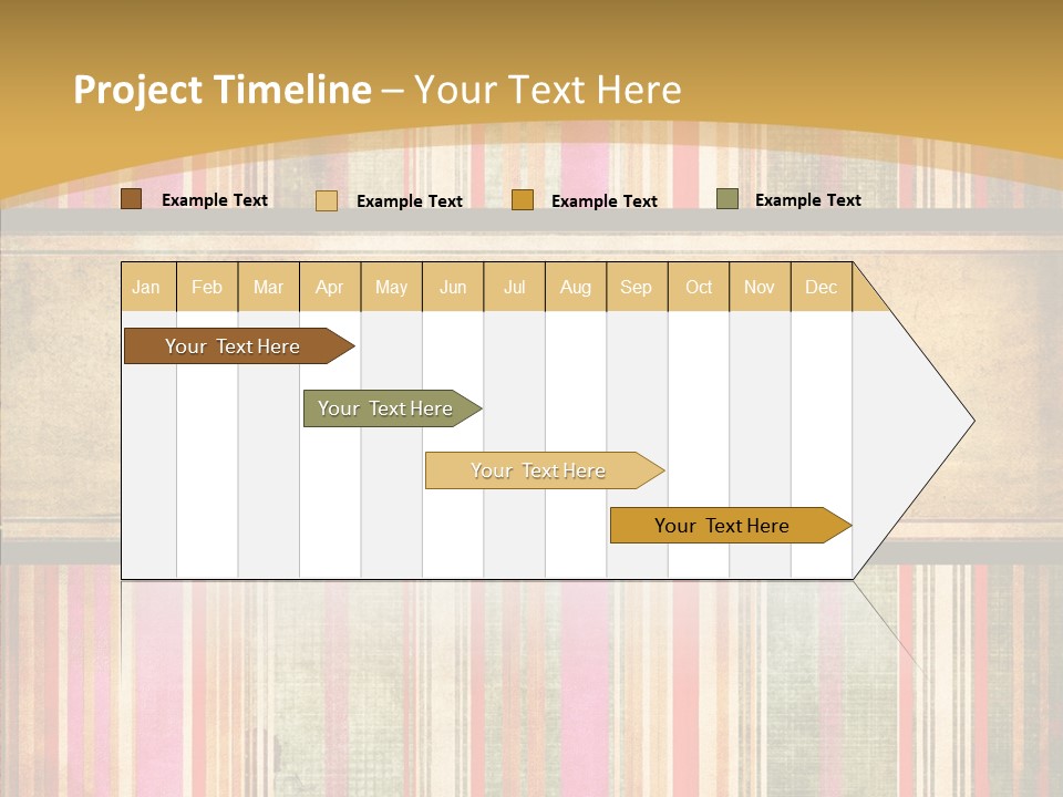 Paint Striped Festive PowerPoint Template