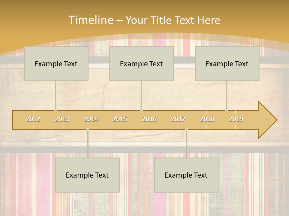 Paint Striped Festive PowerPoint Template