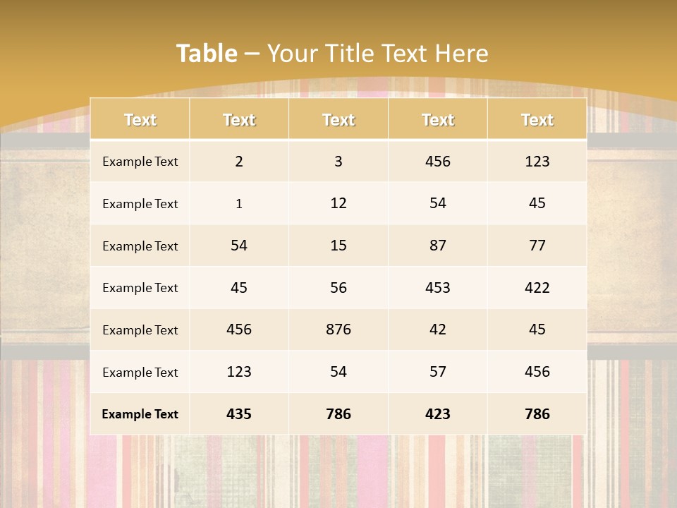 Paint Striped Festive PowerPoint Template