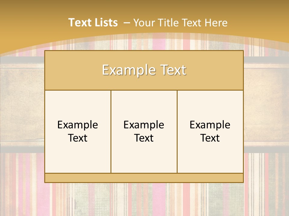 Paint Striped Festive PowerPoint Template