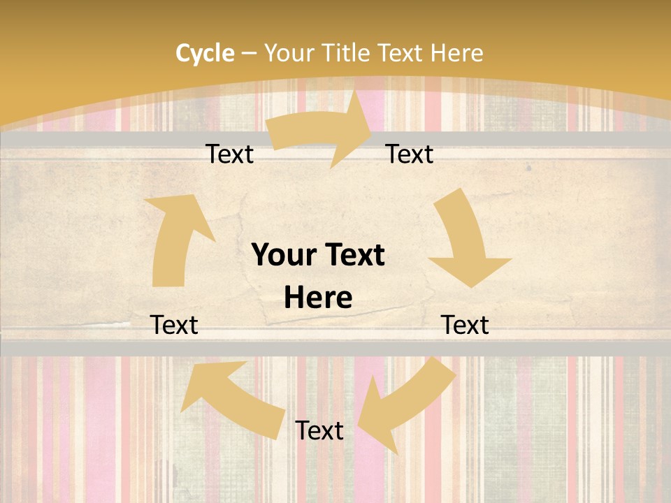 Paint Striped Festive PowerPoint Template