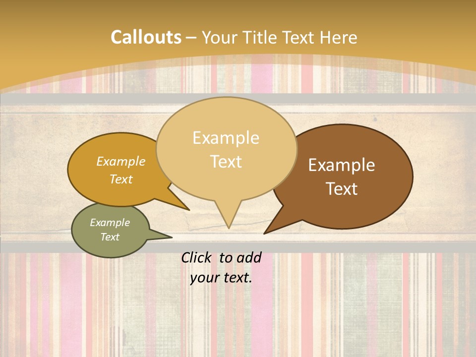 Paint Striped Festive PowerPoint Template
