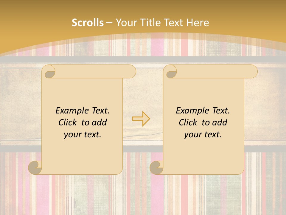 Paint Striped Festive PowerPoint Template