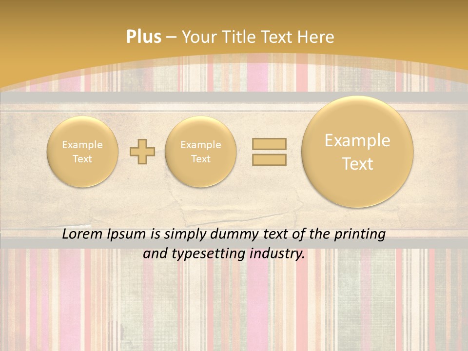 Paint Striped Festive PowerPoint Template