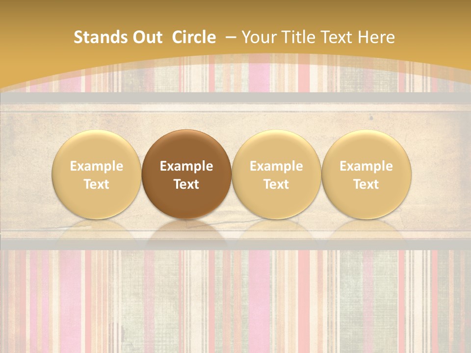 Paint Striped Festive PowerPoint Template