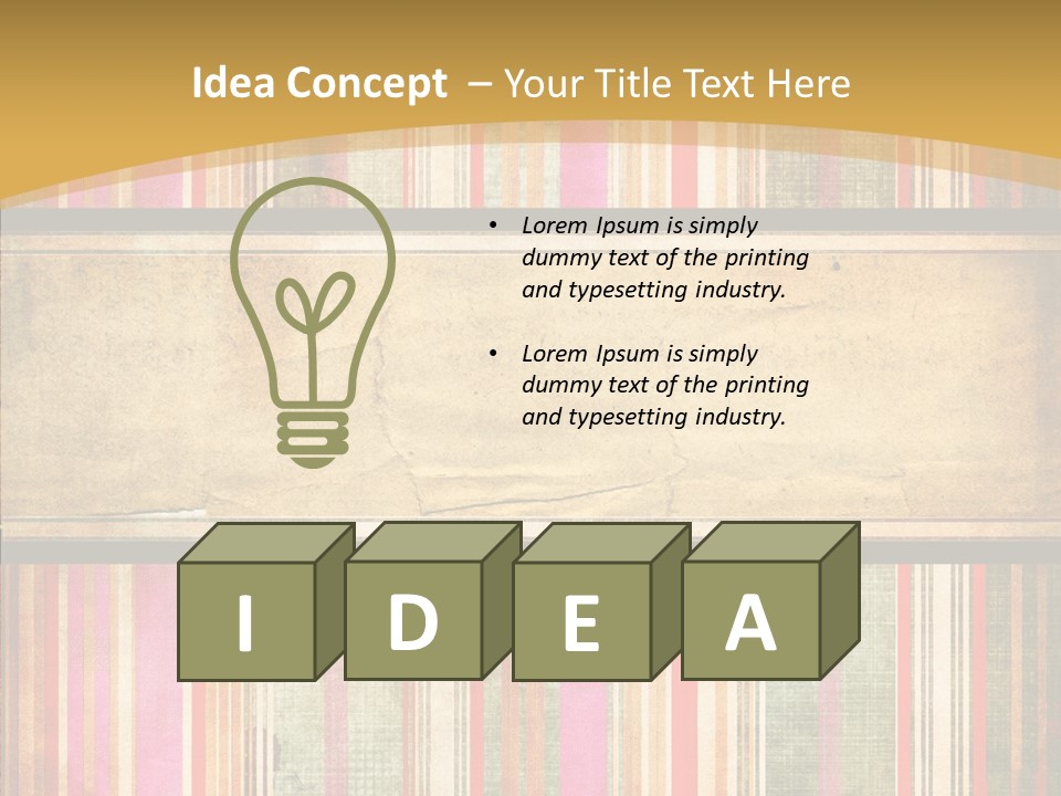 Paint Striped Festive PowerPoint Template