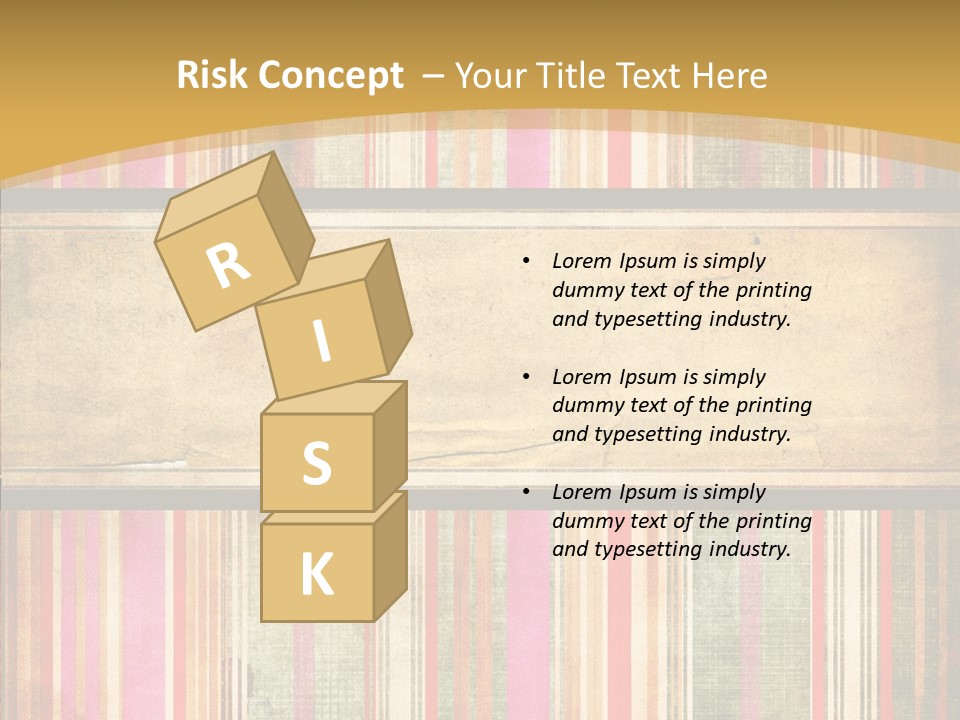 Paint Striped Festive PowerPoint Template