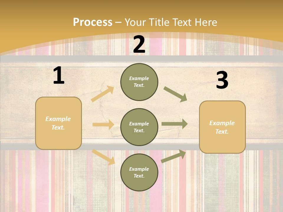 Paint Striped Festive PowerPoint Template