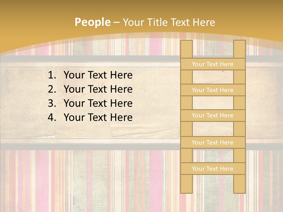 Paint Striped Festive PowerPoint Template