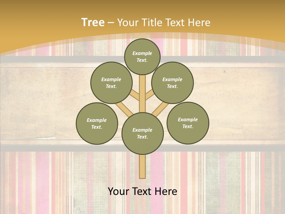 Paint Striped Festive PowerPoint Template