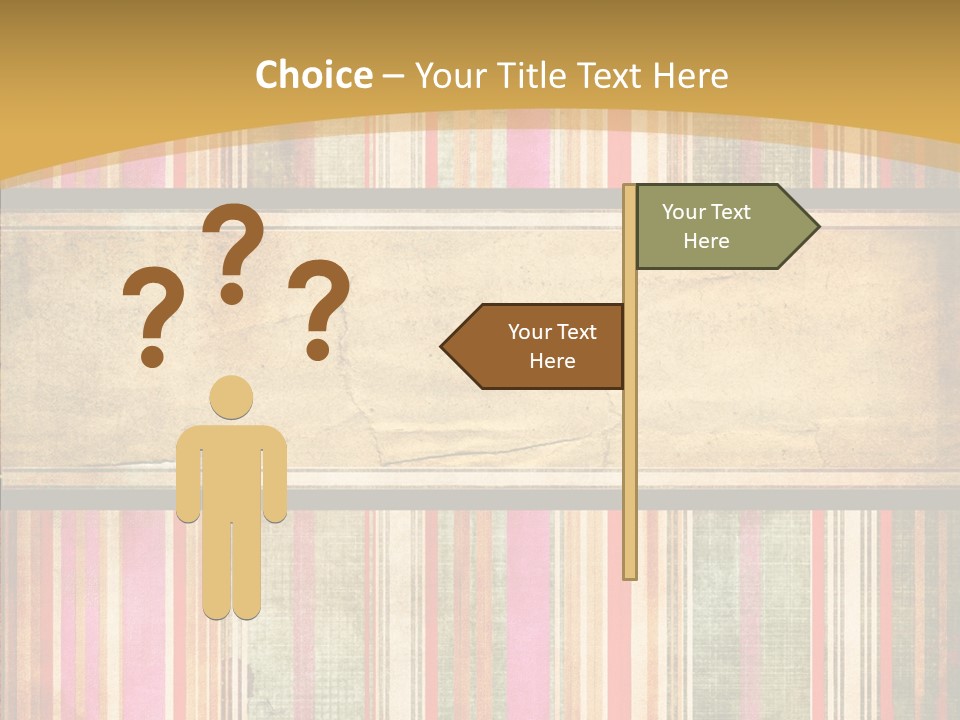 Paint Striped Festive PowerPoint Template