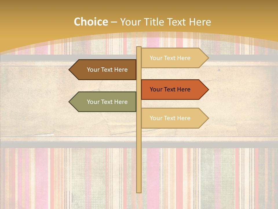 Paint Striped Festive PowerPoint Template