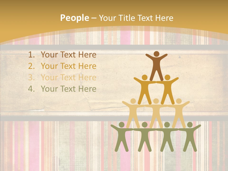 Paint Striped Festive PowerPoint Template