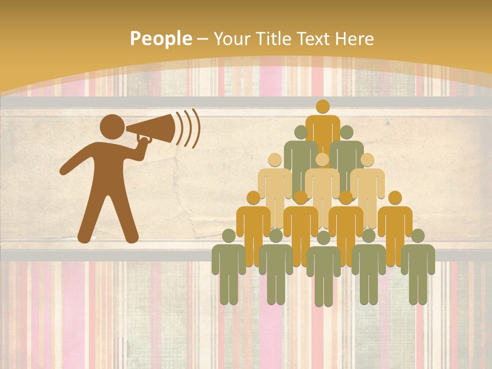 Paint Striped Festive PowerPoint Template