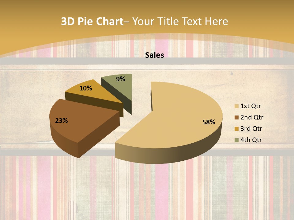 Paint Striped Festive PowerPoint Template