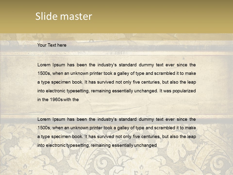 Conference Li Ten Chair PowerPoint Template