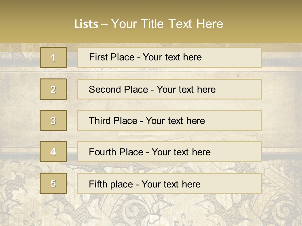 Conference Li Ten Chair PowerPoint Template