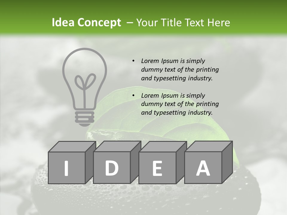 Medicine Zen-Like Wellbeing PowerPoint Template