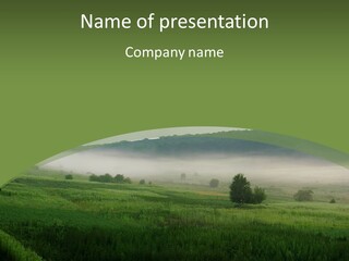 Outdoors Field Cold PowerPoint Template