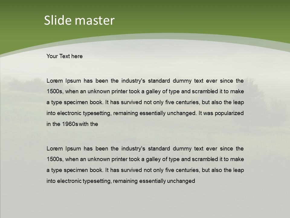 Outdoors Field Cold PowerPoint Template