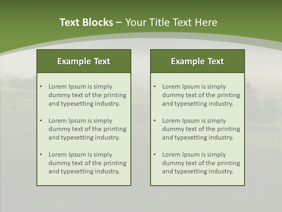 Outdoors Field Cold PowerPoint Template