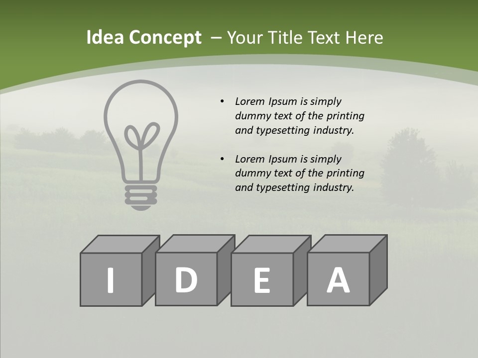 Outdoors Field Cold PowerPoint Template