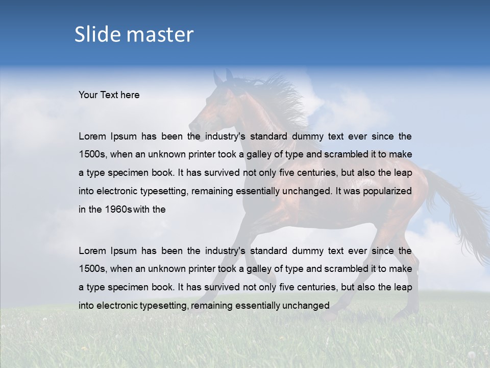 Pasture Ranch Eye PowerPoint Template