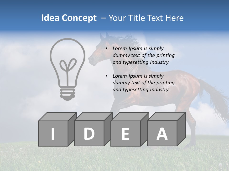 Pasture Ranch Eye PowerPoint Template