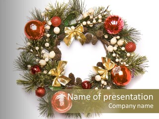 Spruce Christmas Year PowerPoint Template