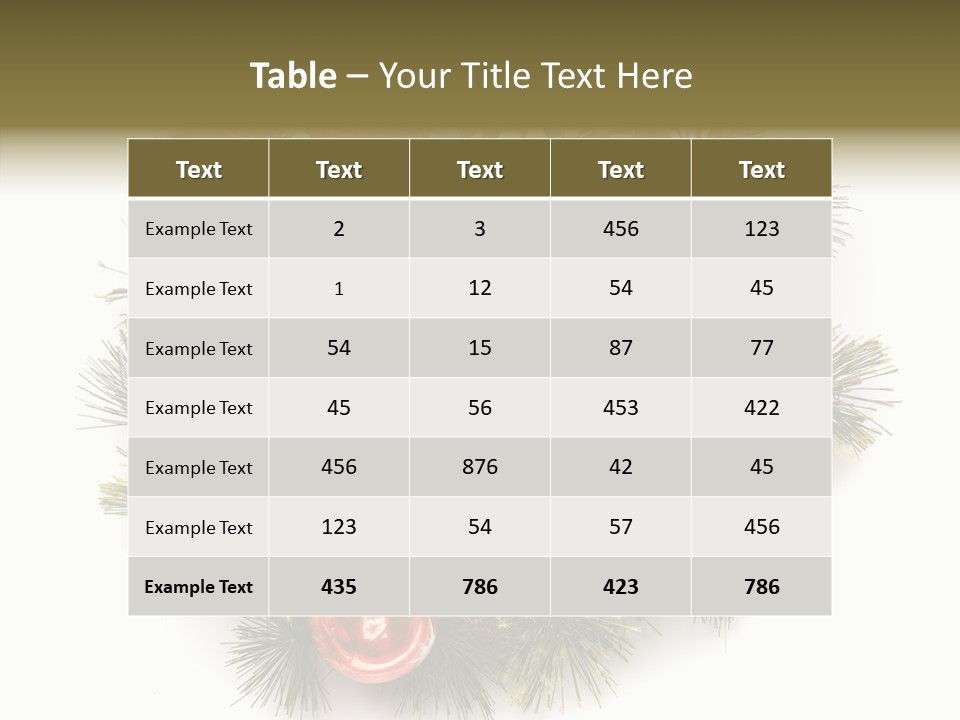 Spruce Christmas Year PowerPoint Template