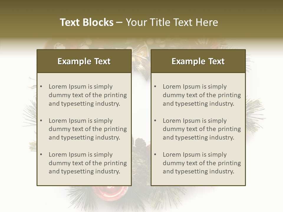Spruce Christmas Year PowerPoint Template