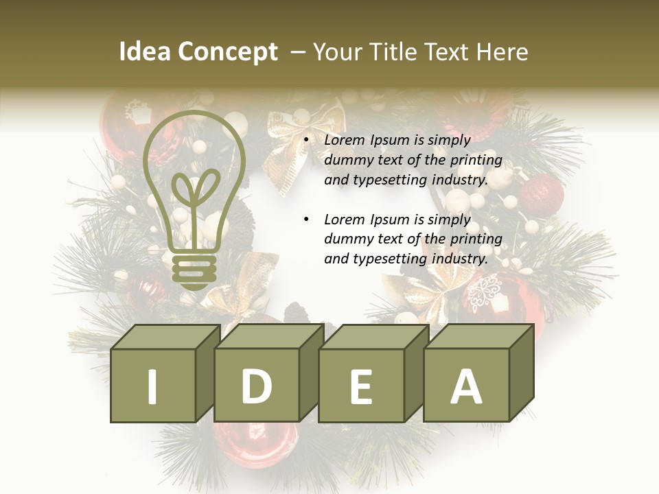 Spruce Christmas Year PowerPoint Template