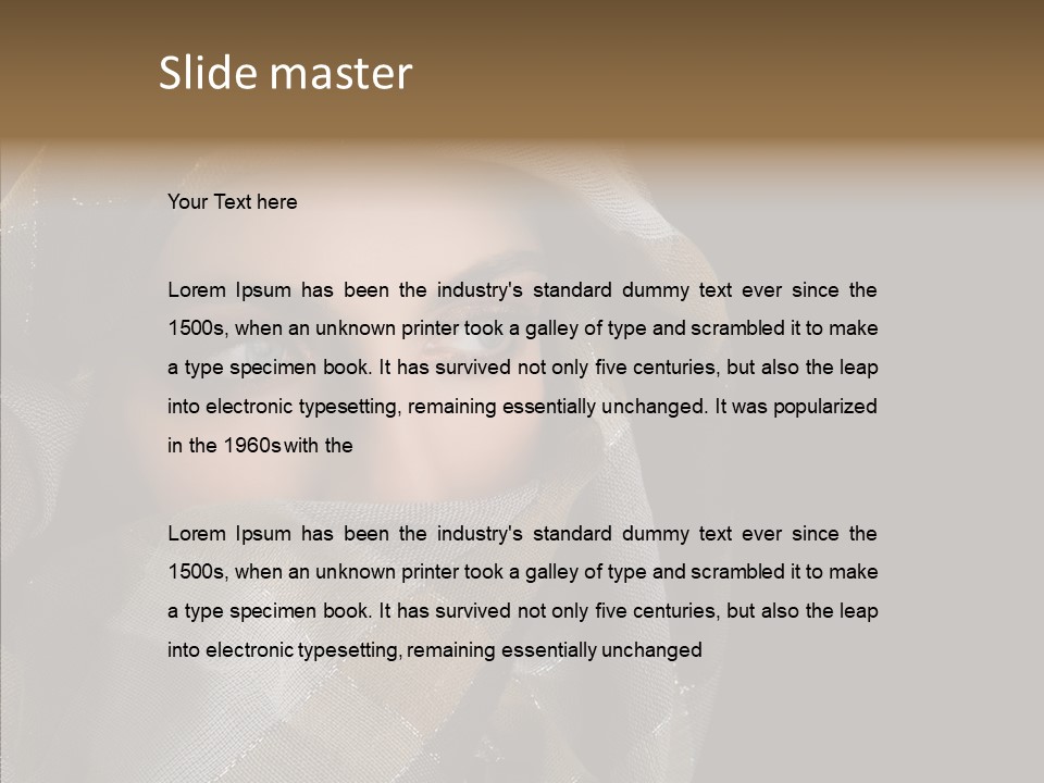 Eye Head Black PowerPoint Template