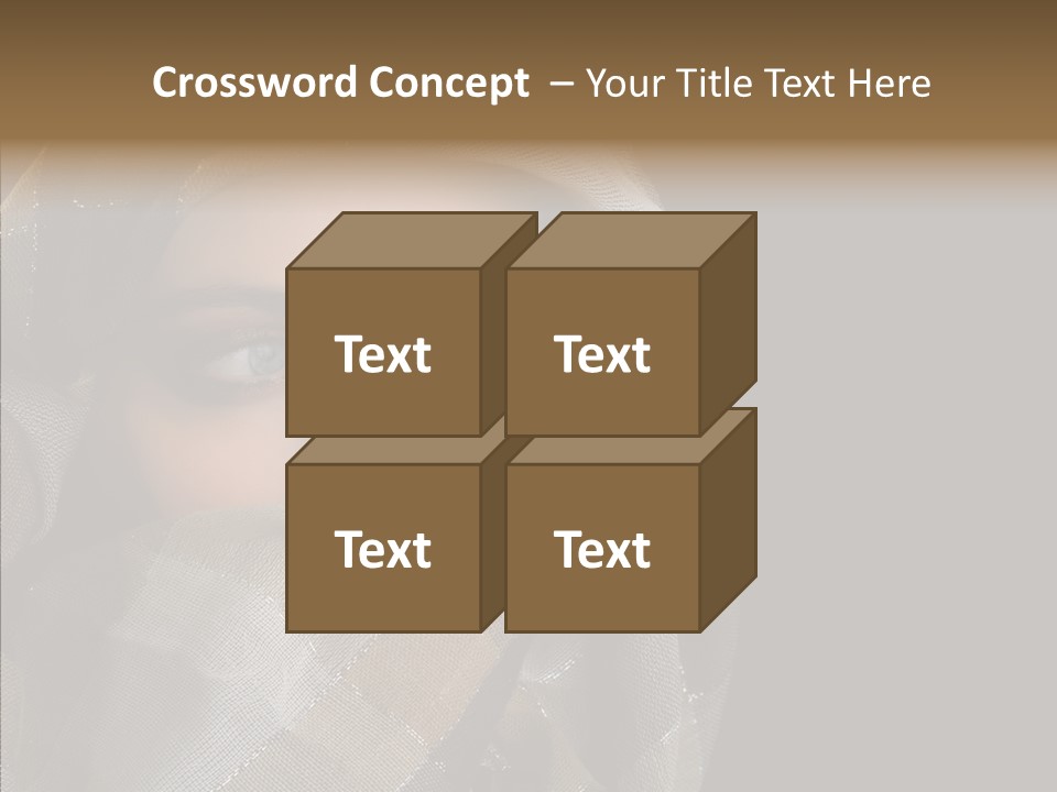 Eye Head Black PowerPoint Template