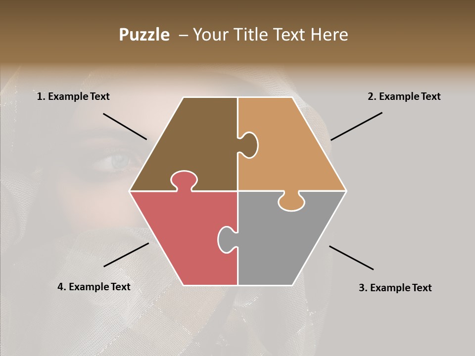 Eye Head Black PowerPoint Template