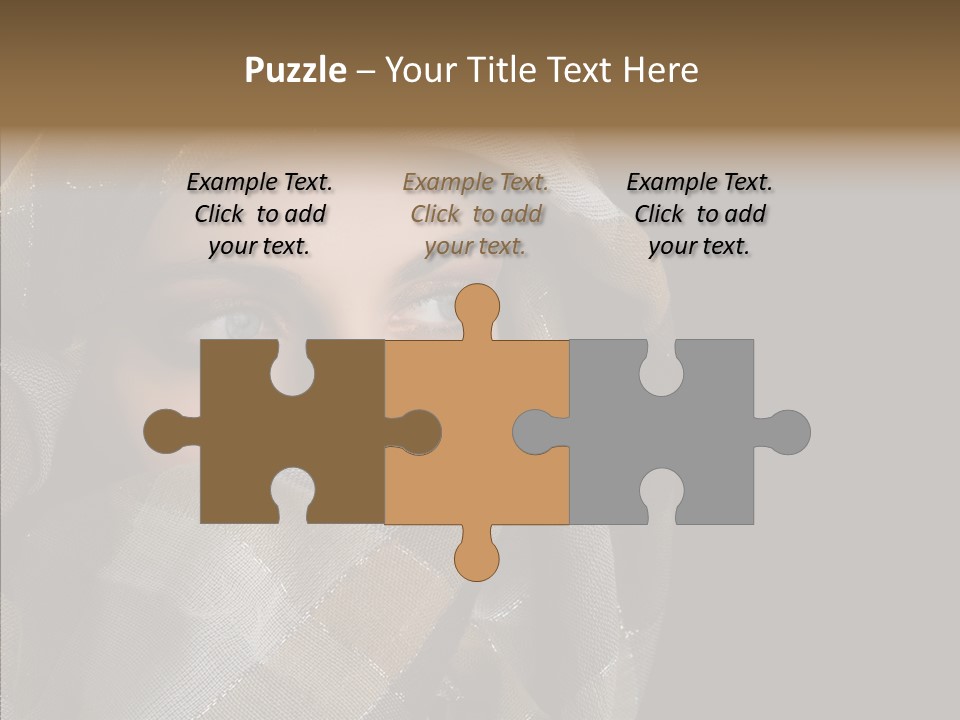 Eye Head Black PowerPoint Template