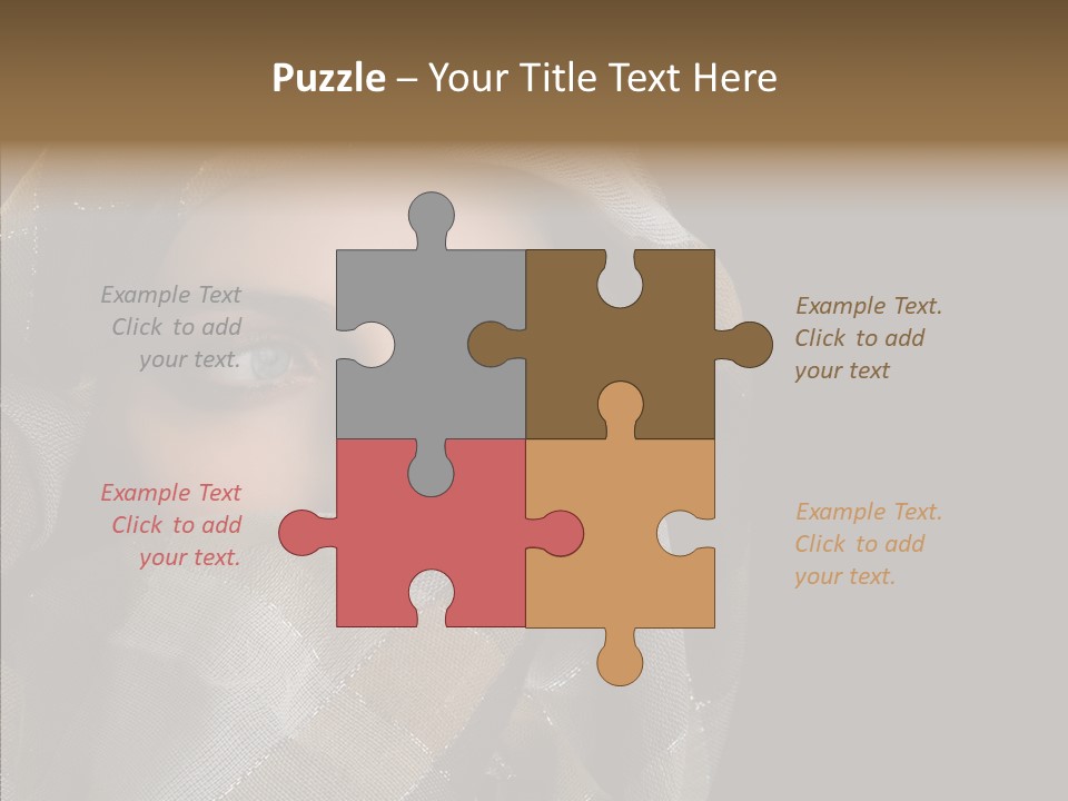 Eye Head Black PowerPoint Template