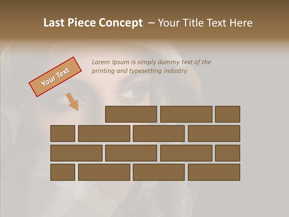 Eye Head Black PowerPoint Template